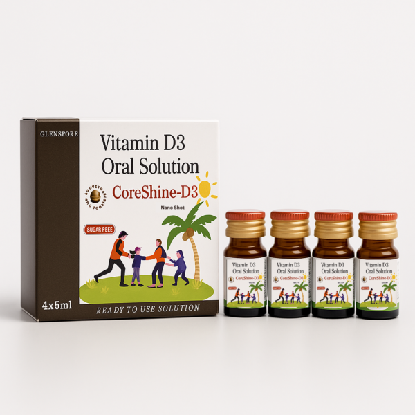 Coreshine-D3 Nano Shot – Advanced Vitamin D3 Oral Solution